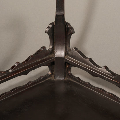 Japanese Makie Kasuga Stand with Scattered Flower Design