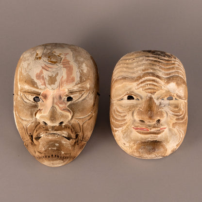 Kagura masks (2 masks)