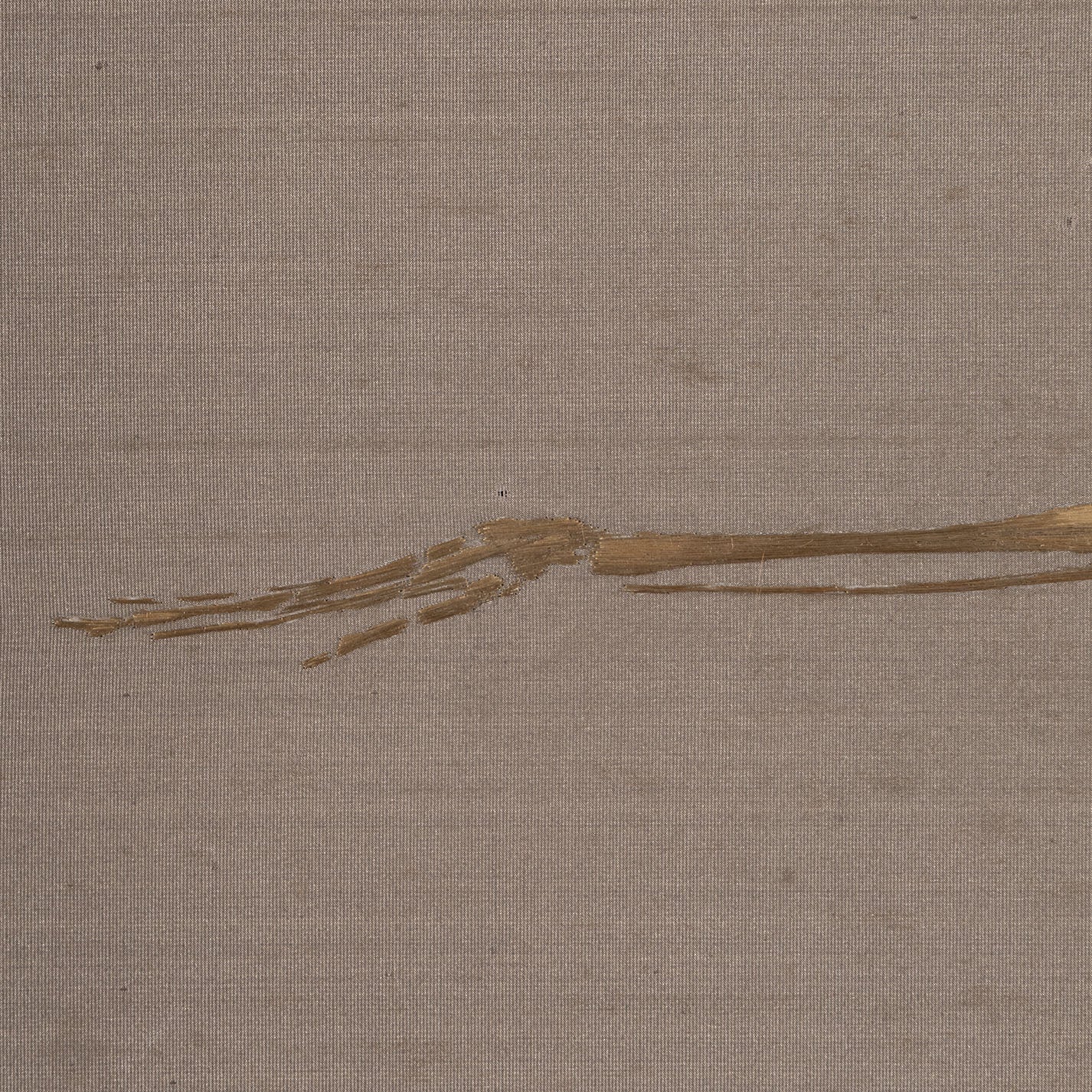 (伝) 飯田新七 / 骸骨図刺繍画 (2点1組)