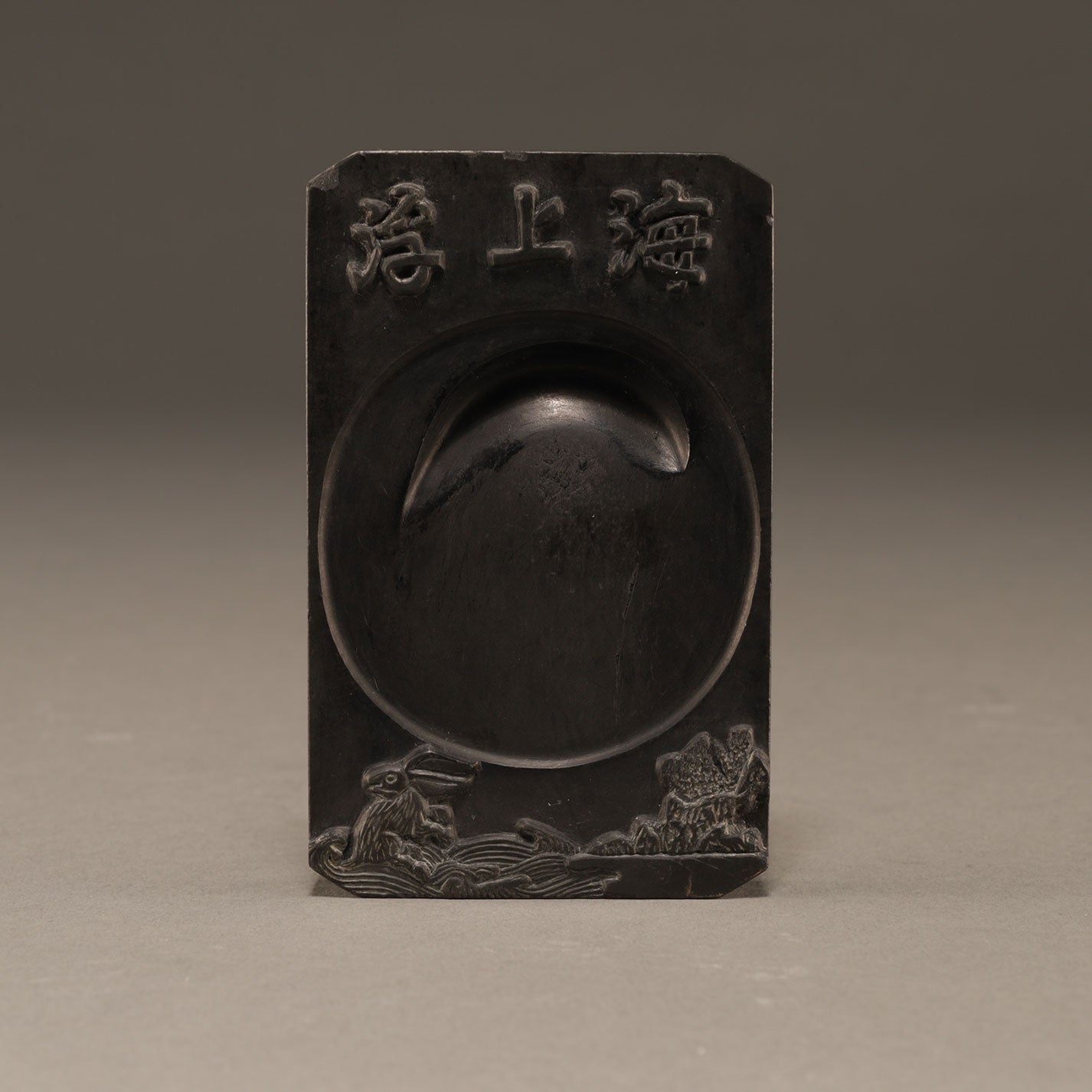 Silver pear skin Maki-e writing box designed with snowball play