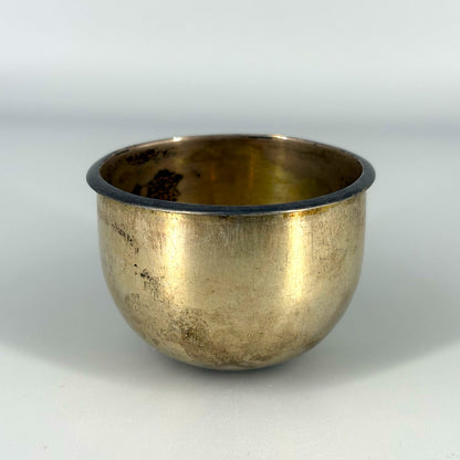 Silver Longevity Cup with Plum Blossoms
