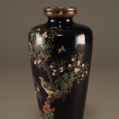 七宝花鳥紋花瓶