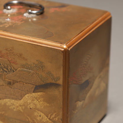 Landscape Maki-e Small Cabinet