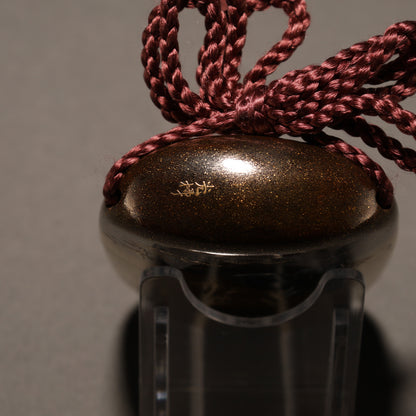 Puppy Maki-e Inrō (with Ivory Sennin Netsuke)
