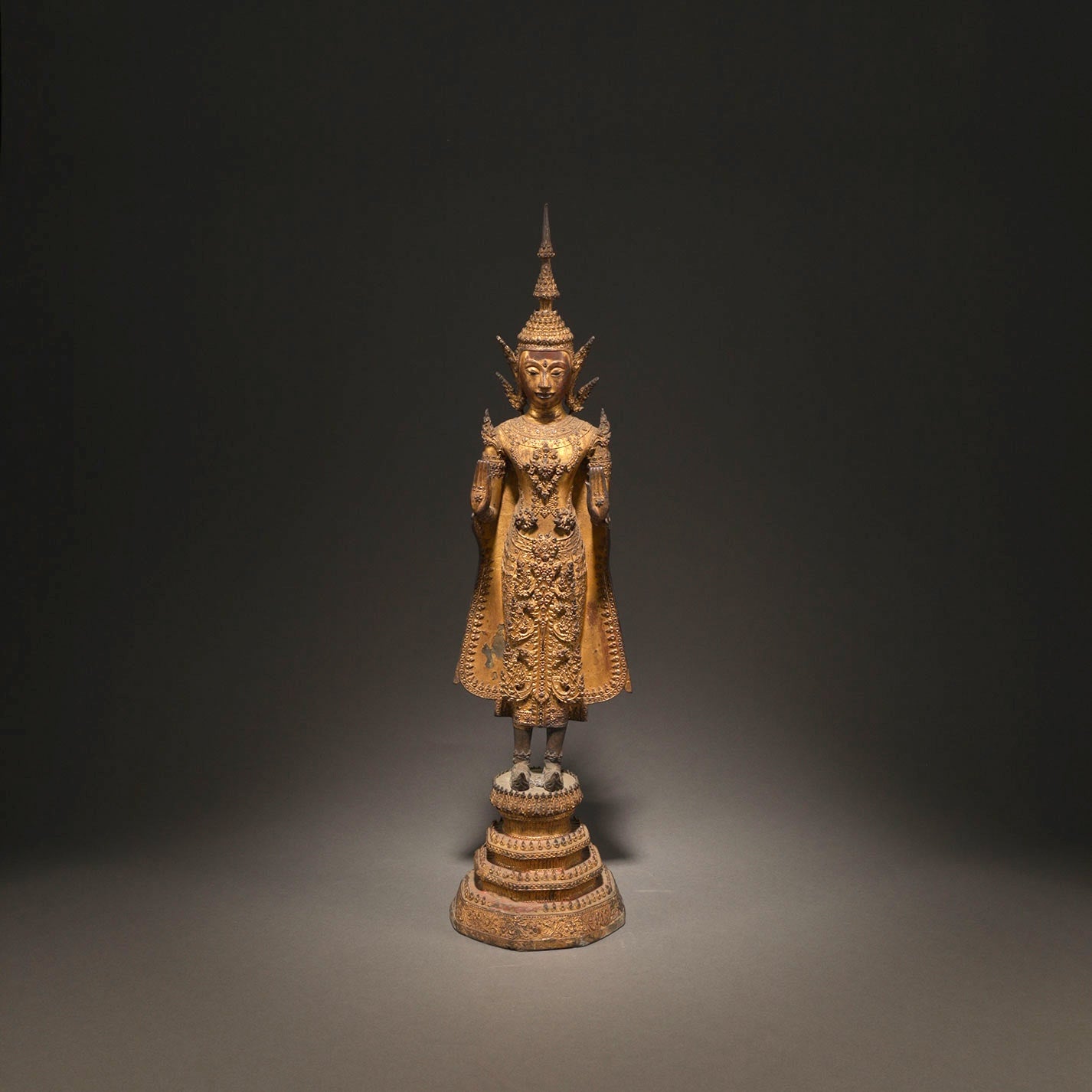 Gold lacquered Bodhisattva