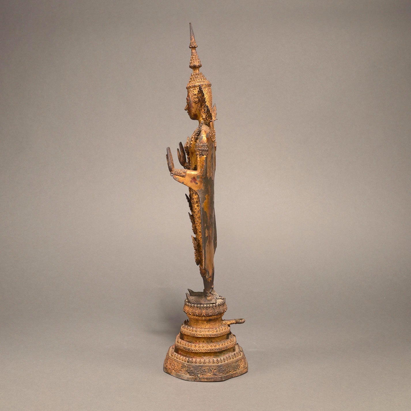 Gold lacquered Bodhisattva