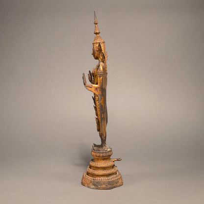 Gold lacquered Bodhisattva