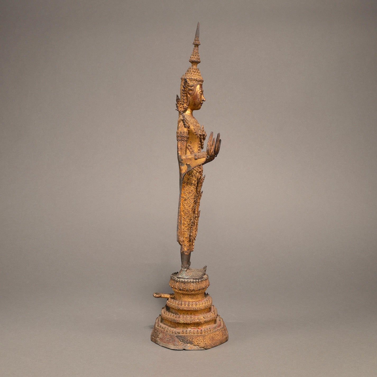 Gold lacquered Bodhisattva