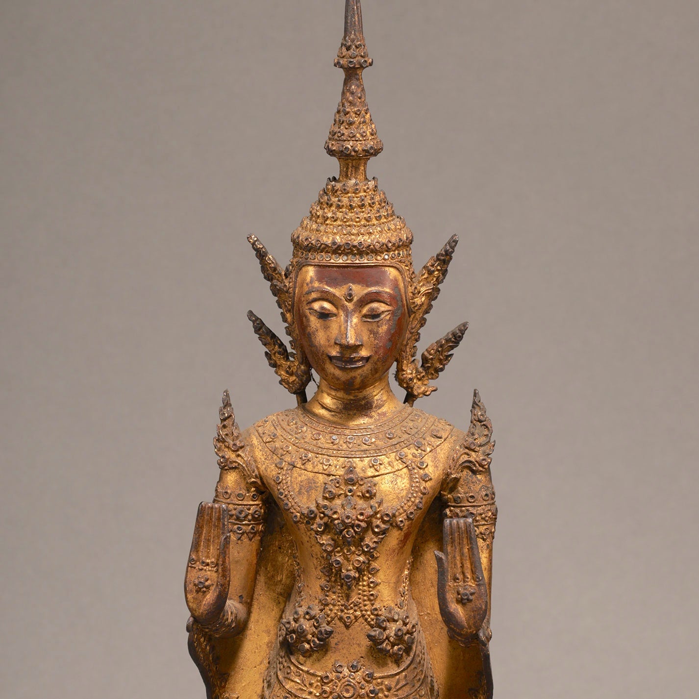 Gold lacquered Bodhisattva