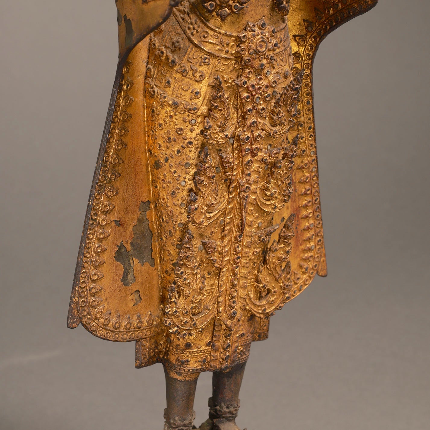 Gold lacquered Bodhisattva