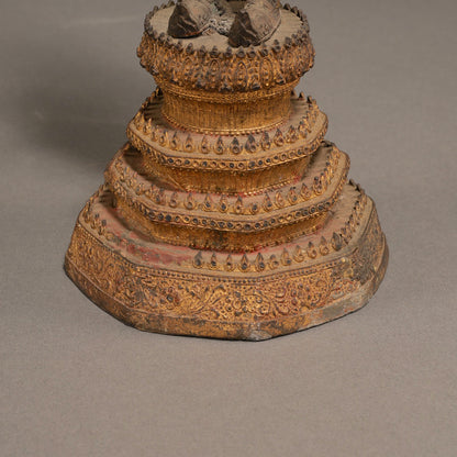 Gold lacquered Bodhisattva