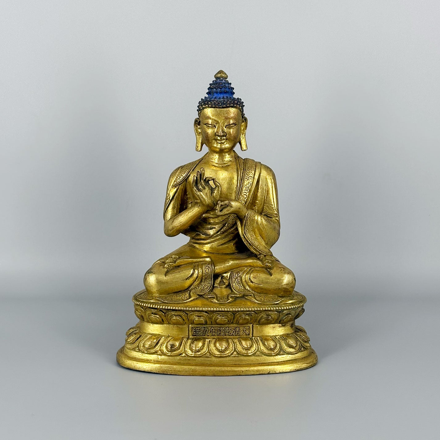 銅鍍金釋迦牟尼仏像