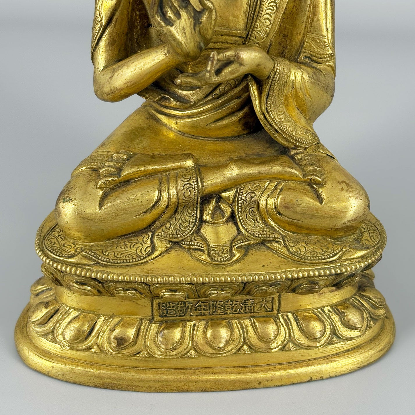 銅鍍金釋迦牟尼仏像