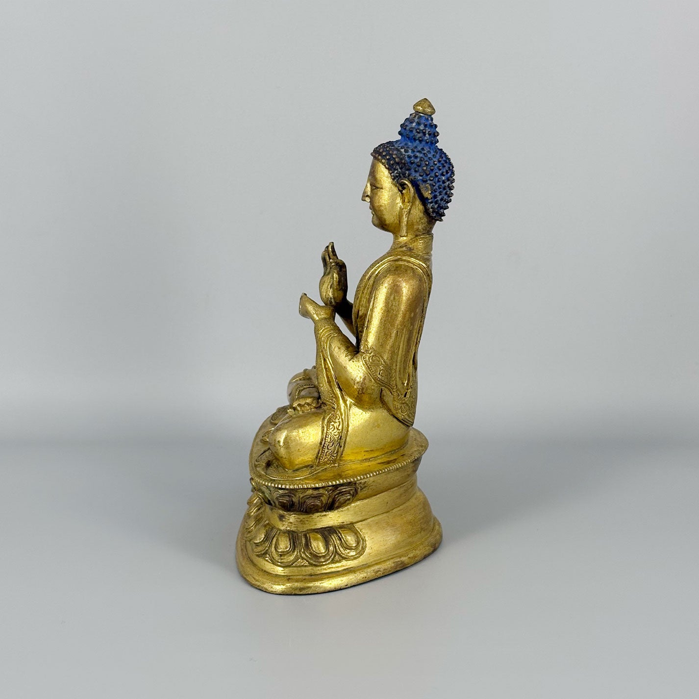 銅鍍金釋迦牟尼仏像