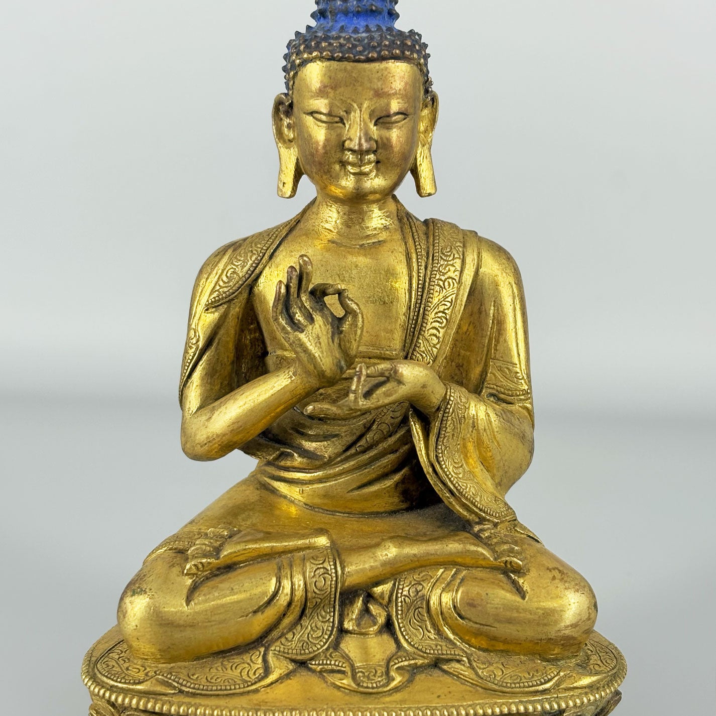 銅鍍金釋迦牟尼仏像