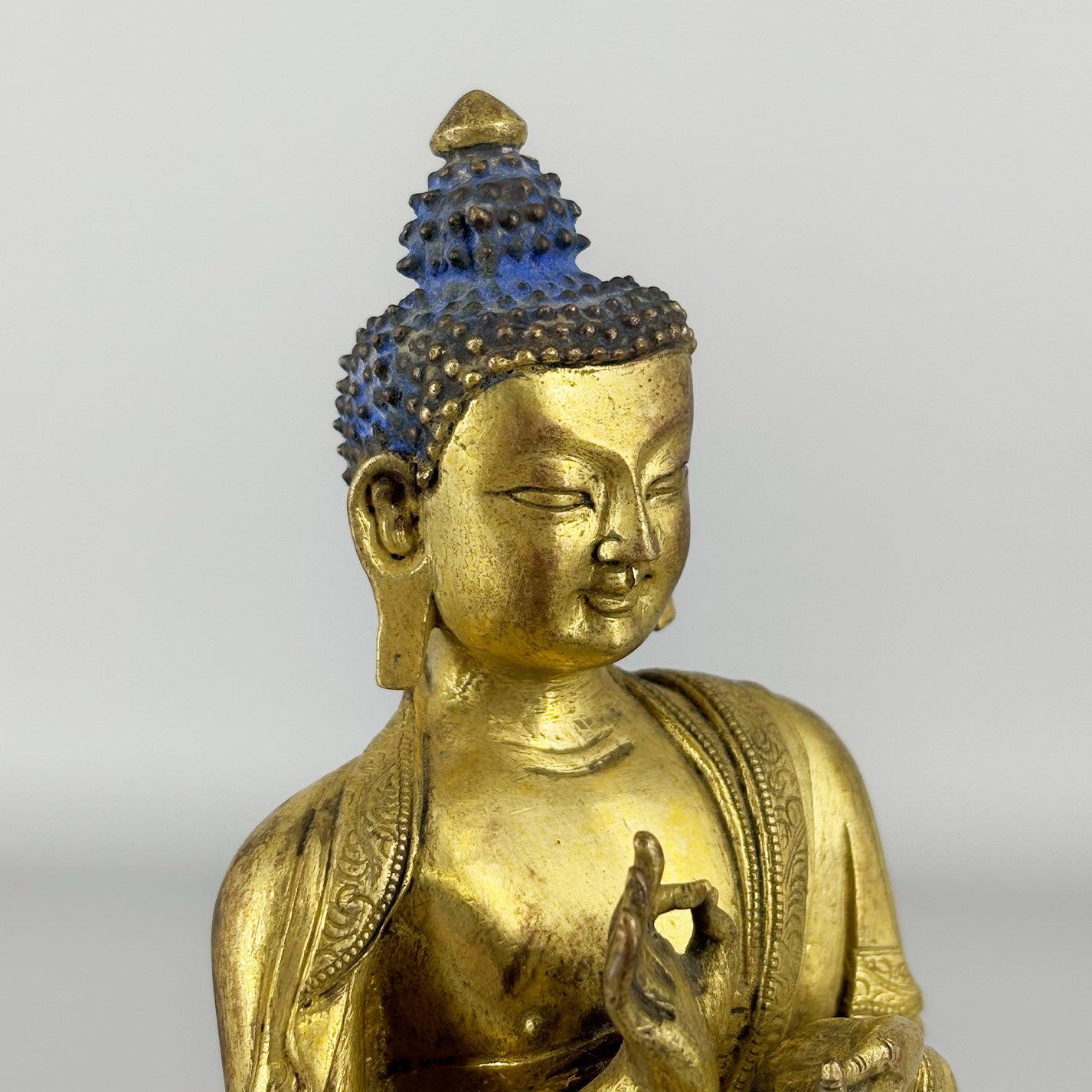 銅鍍金釋迦牟尼仏像