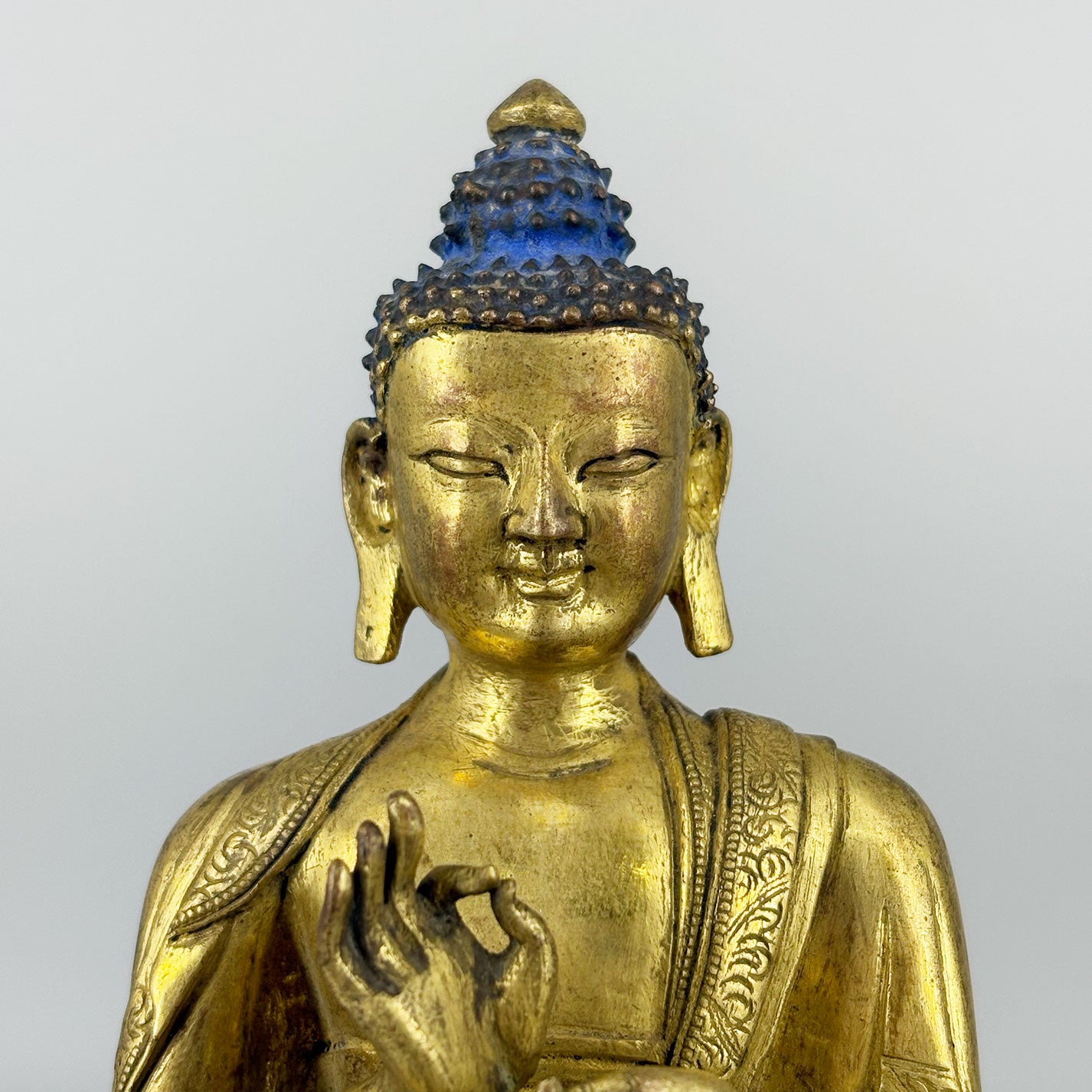 銅鍍金釋迦牟尼仏像