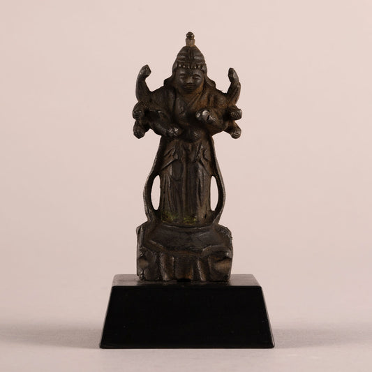 Eight-armed Benzaiten bronze statue