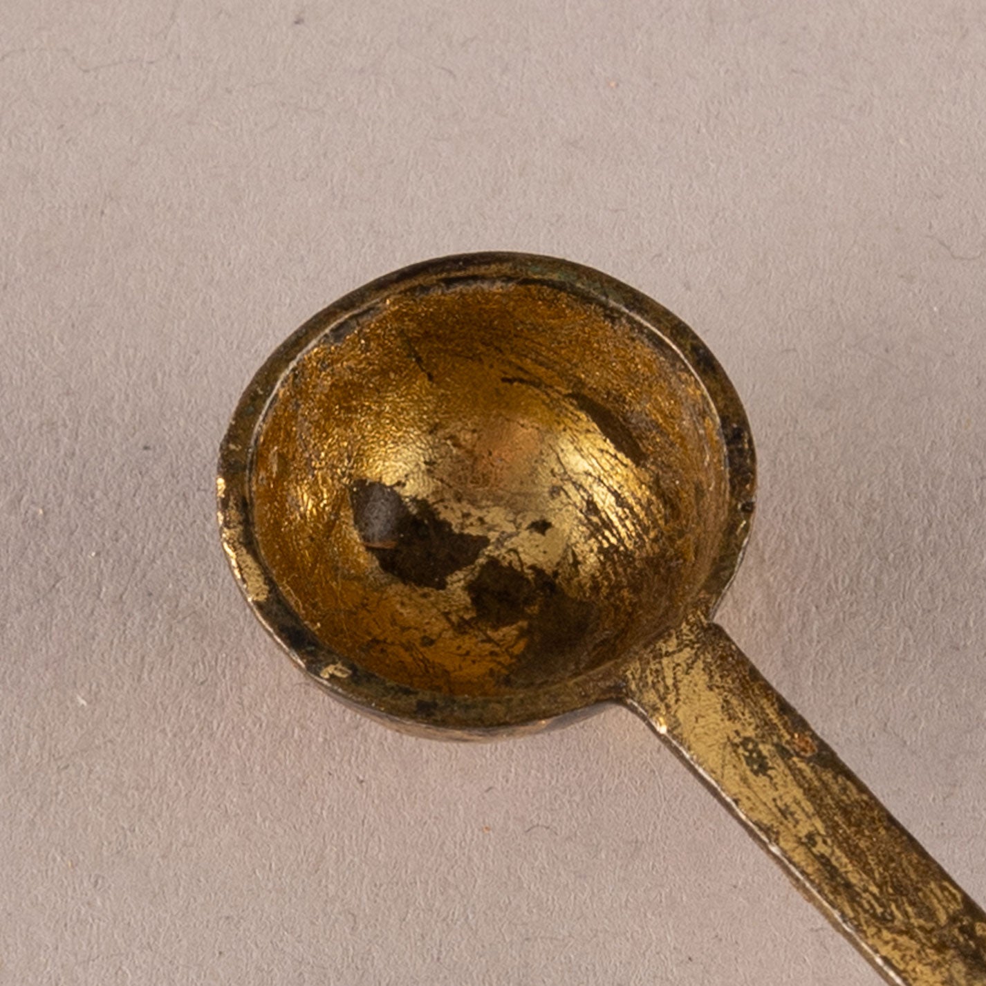 Gold plated spoon