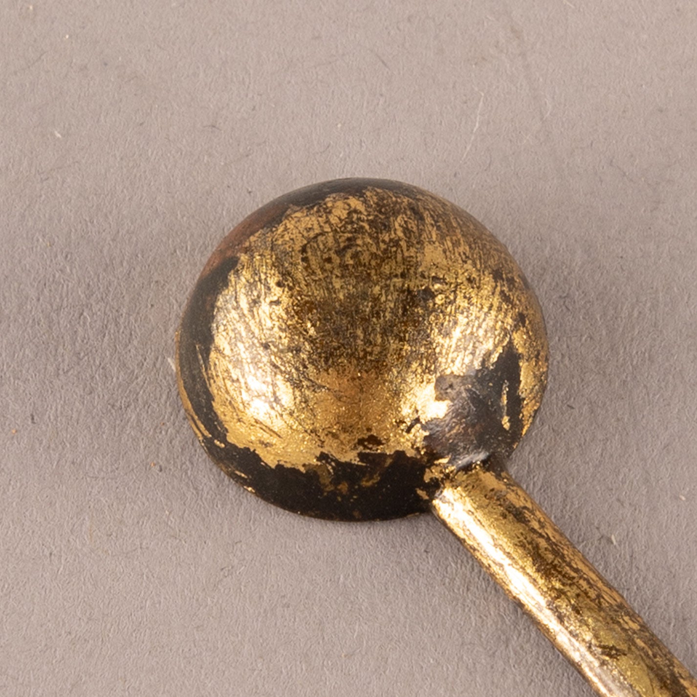 Gold plated spoon