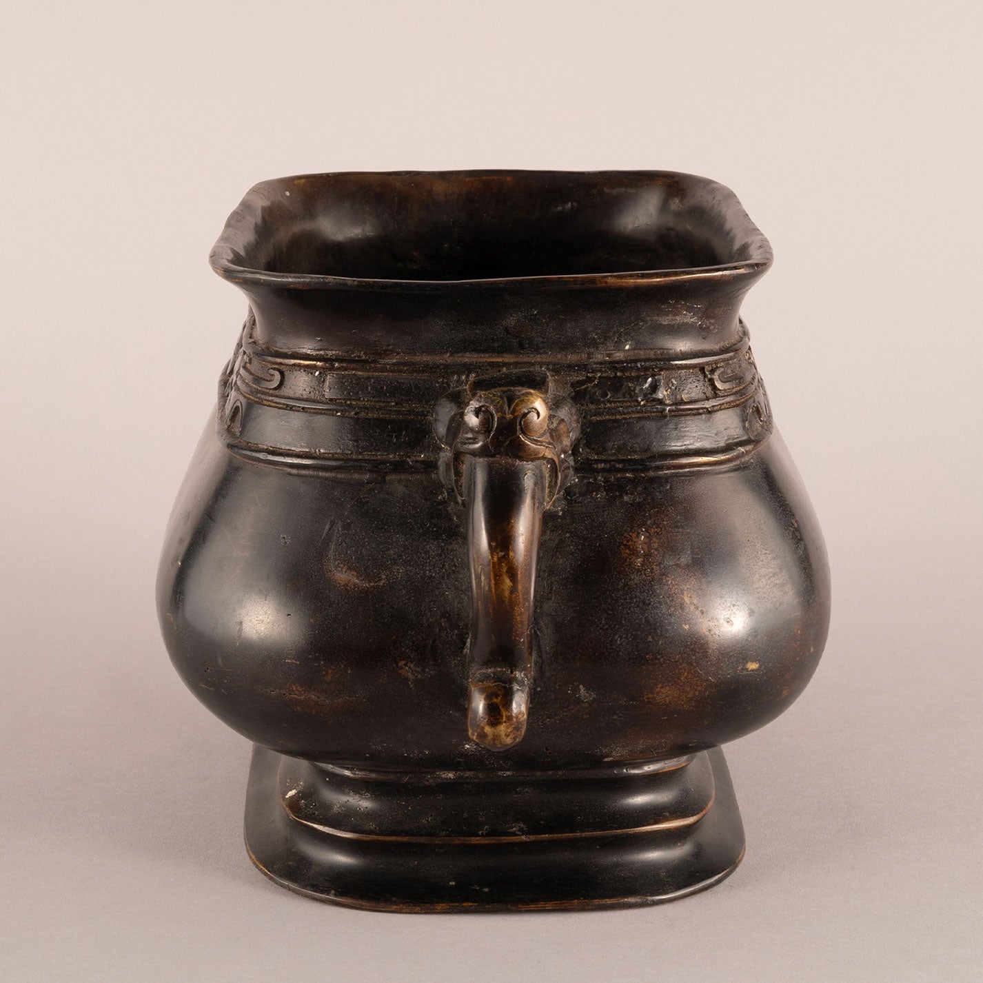 Bronze double-eared incense burner