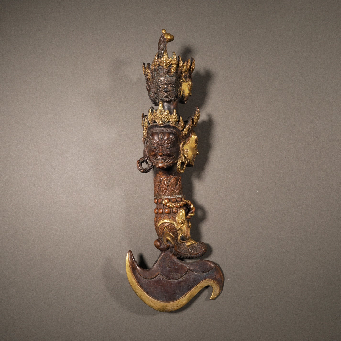 Tibetan Gilt Bronze Kartika