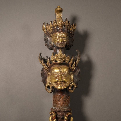 Tibetan Gilt Bronze Kartika