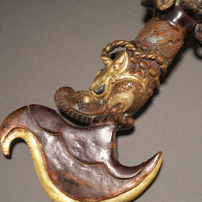 Tibetan Gilt Bronze Kartika