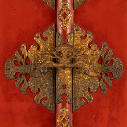 西藏鎏金歡喜天像