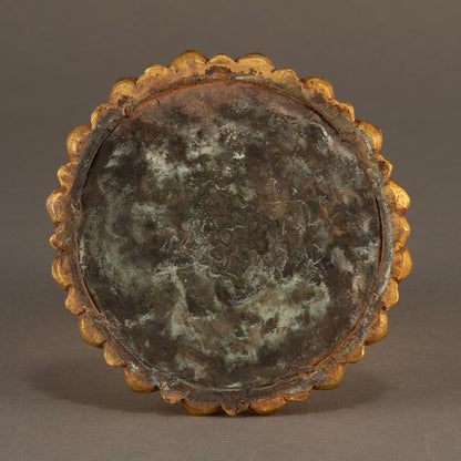 西藏鎏金歡喜天像