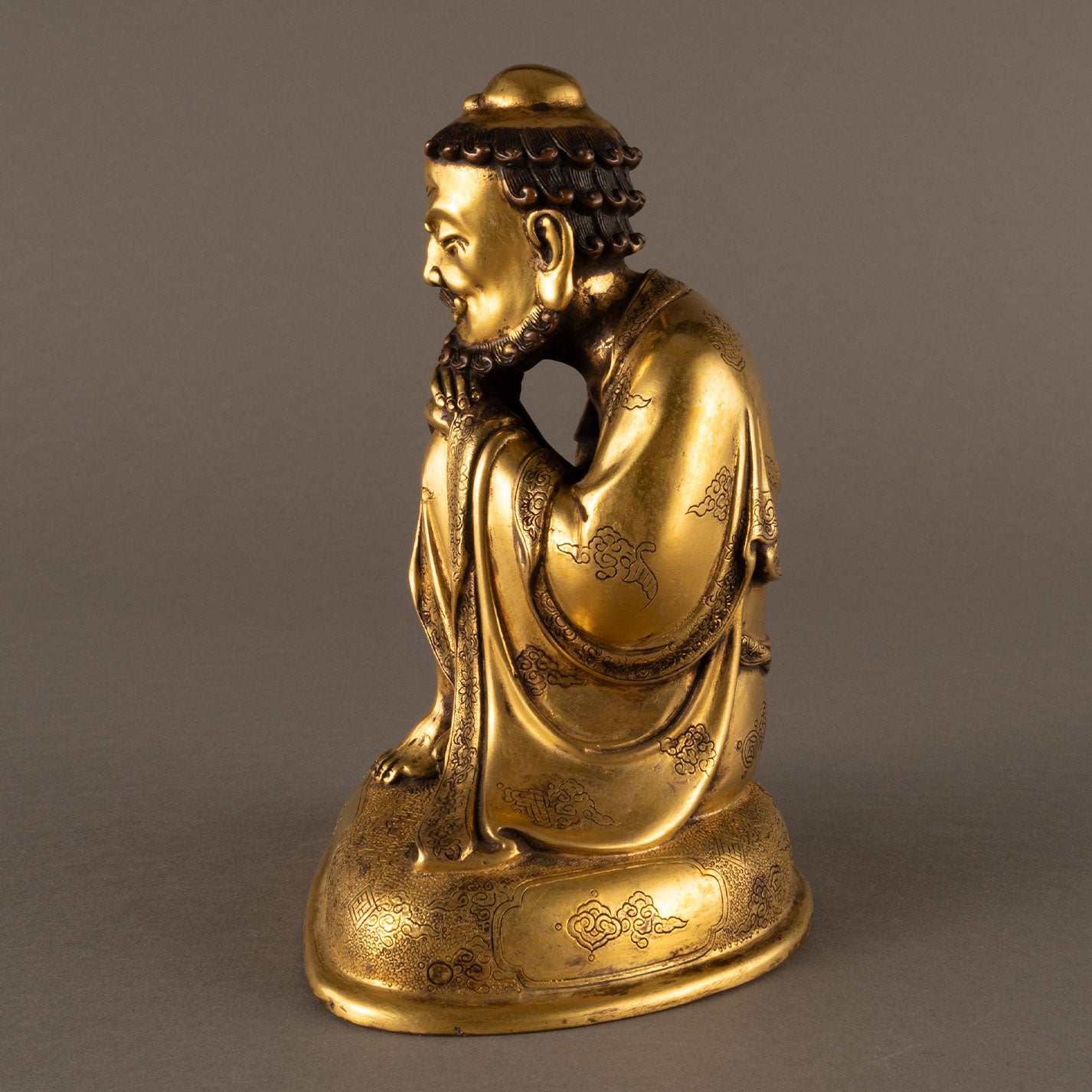 Gold-plated Arhat Statue