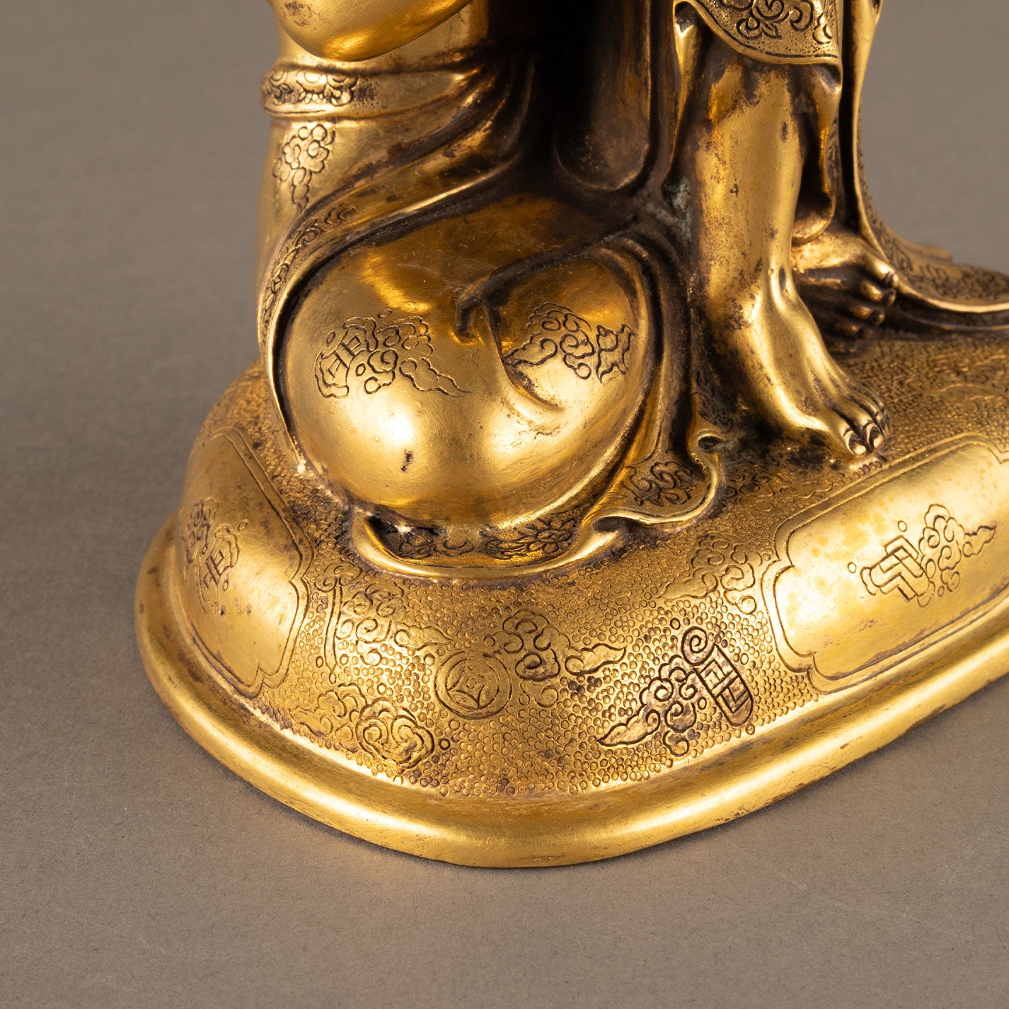 Gold-plated Arhat Statue