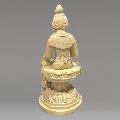 白石彫 菩薩像