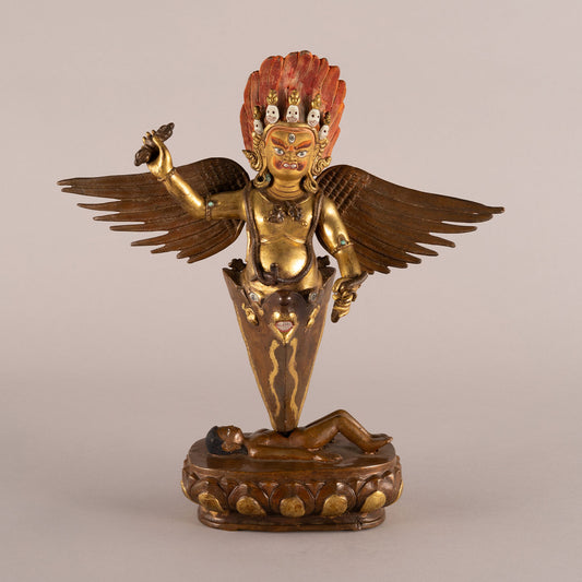 Bronze and gold Garuda statue