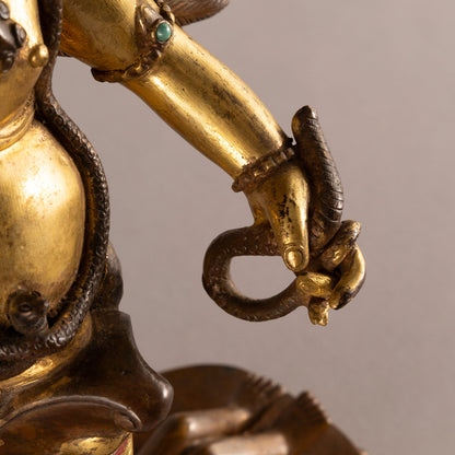 銅鎏金迦楼羅像