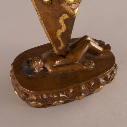 銅鎏金迦楼羅像