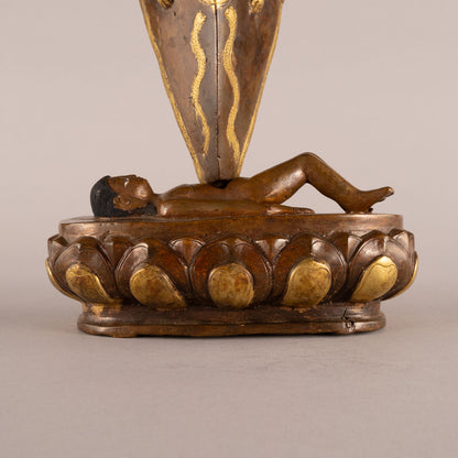 銅鎏金迦楼羅像