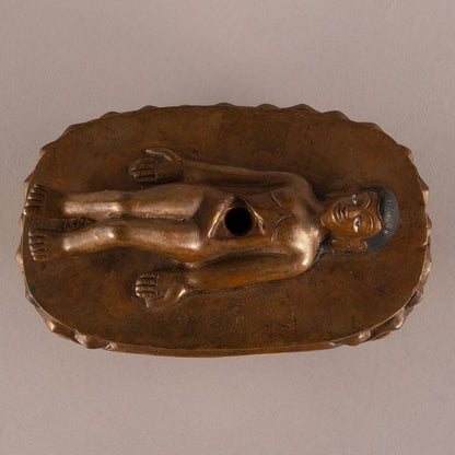 銅鎏金迦楼羅像