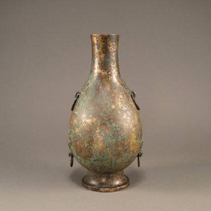 Gilt Bronze Vase with Beast-Head Handles