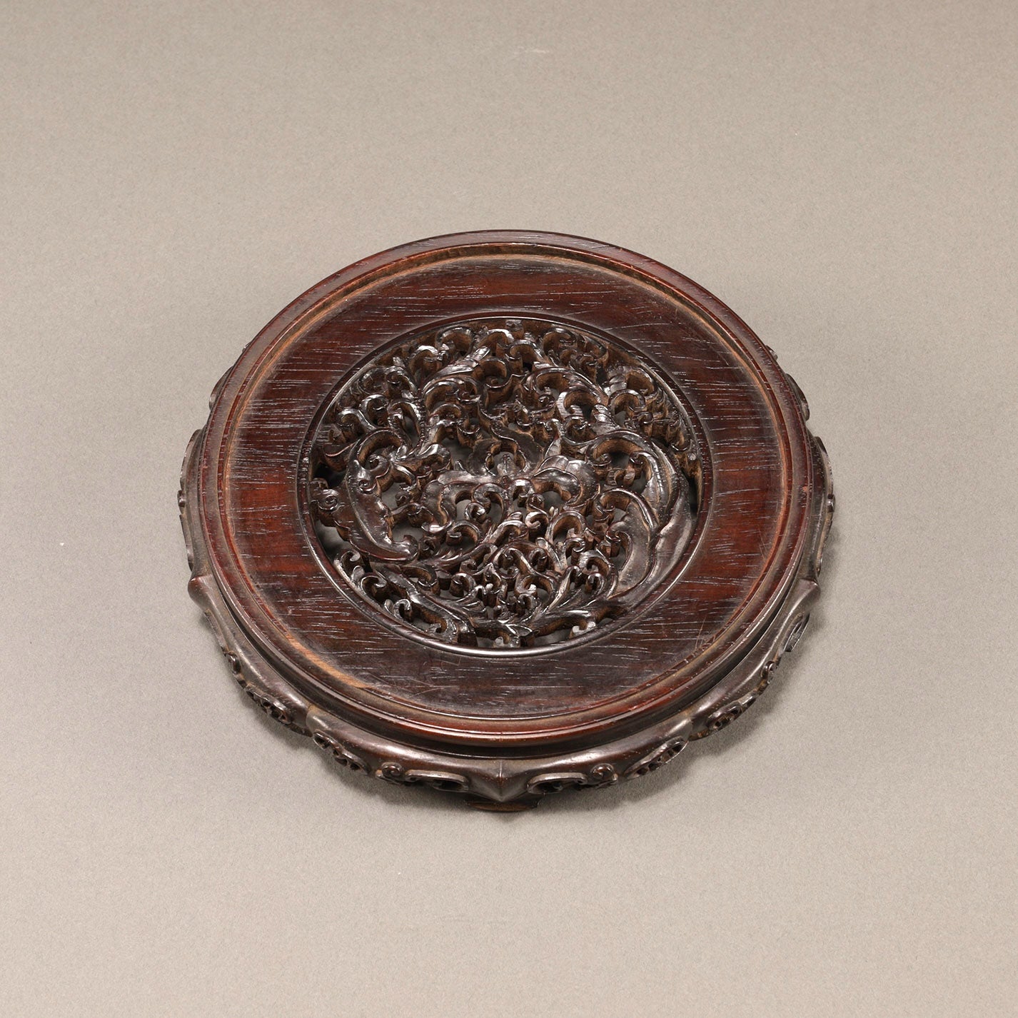 Gilt Bronze Vase with Beast-Head Handles