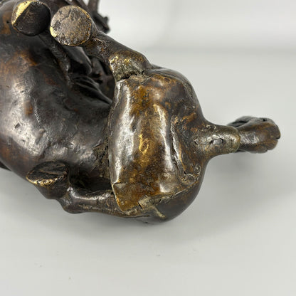 古銅蒼龍教子香薫炉