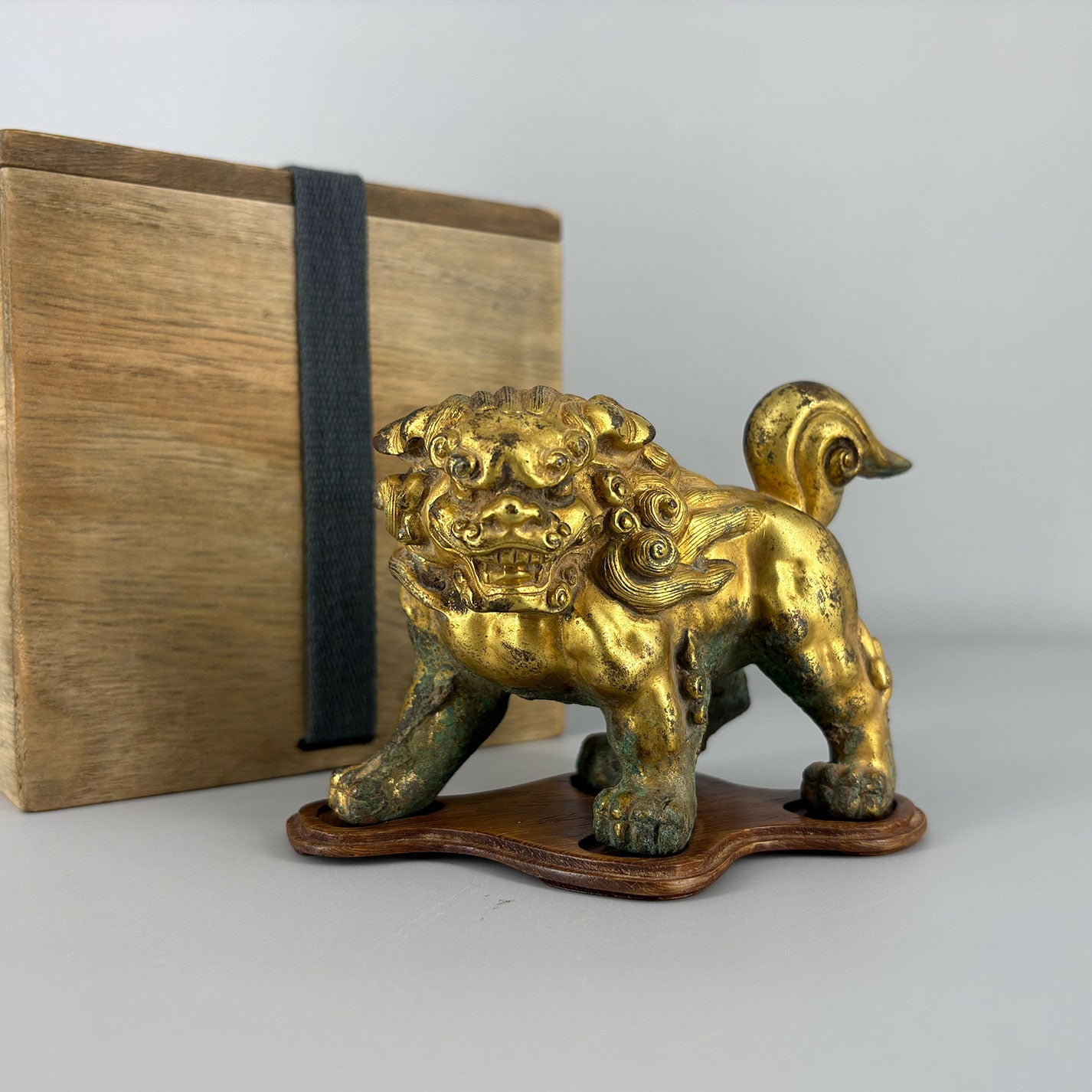 Gilt Bronze Lion