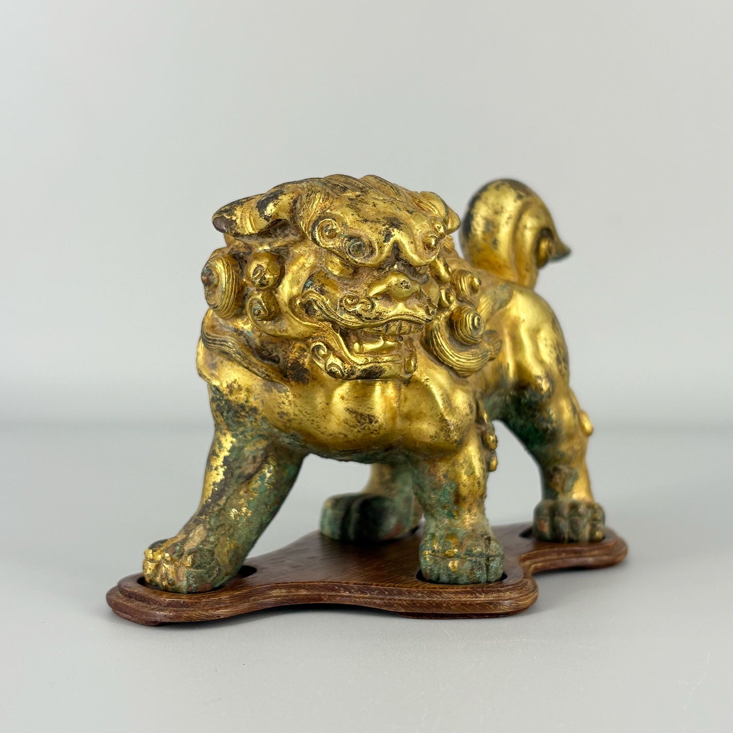 Gilt Bronze Lion