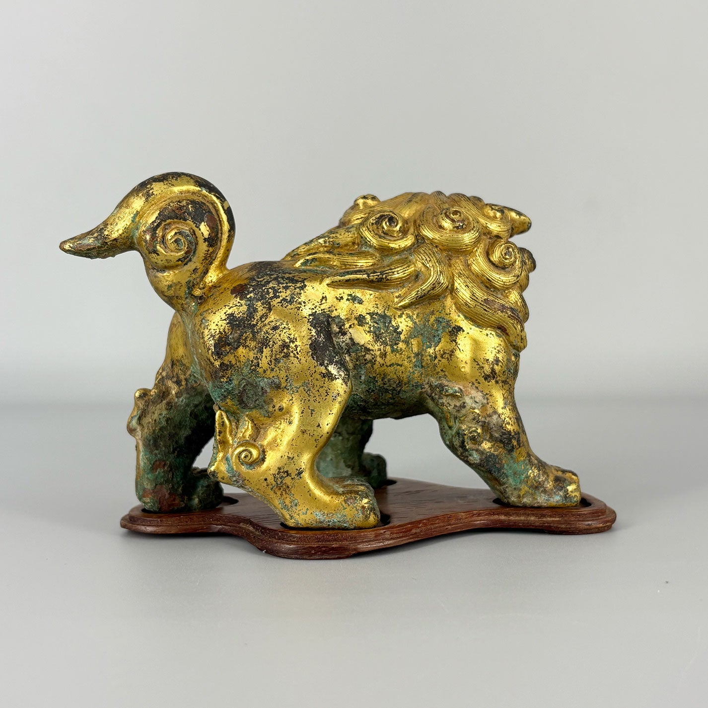 Gilt Bronze Lion