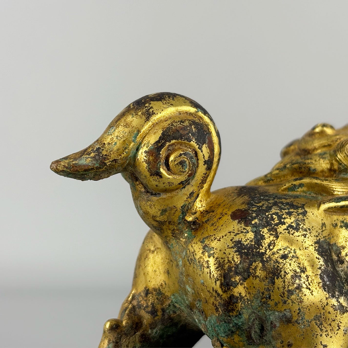 Gilt Bronze Lion