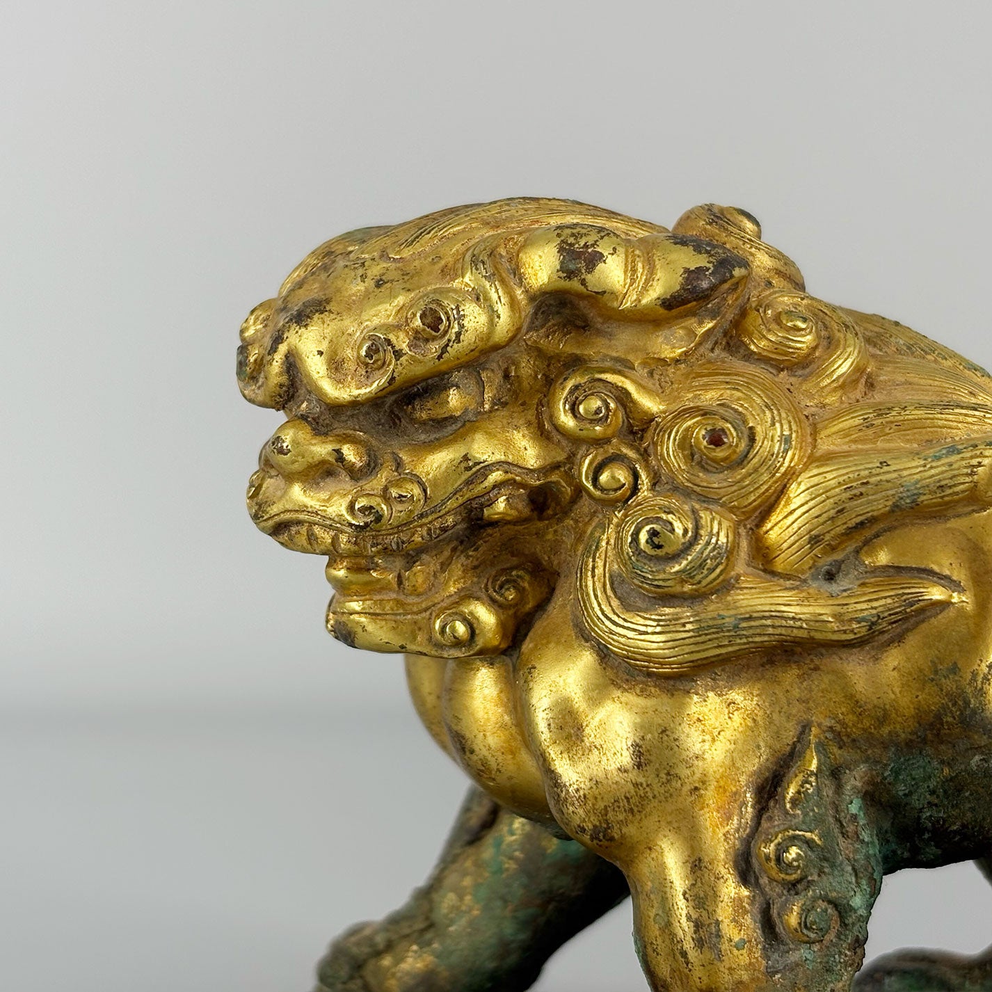 Gilt Bronze Lion