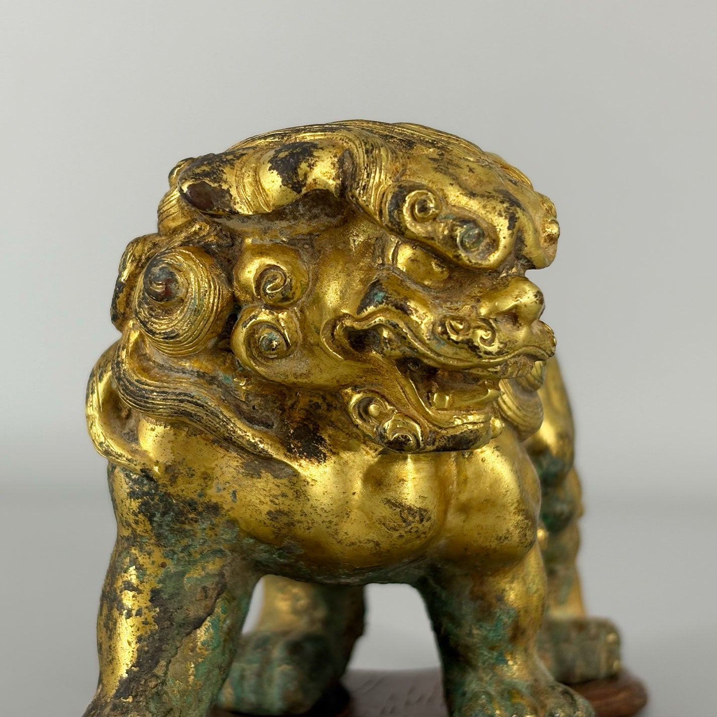 Gilt Bronze Lion