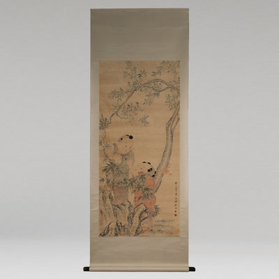 [Q0211]（複製品）顧洛／嬰戲圖