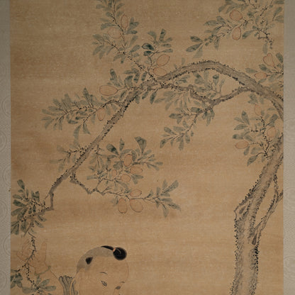 [Q0211]（複製品）顧洛／嬰戲圖