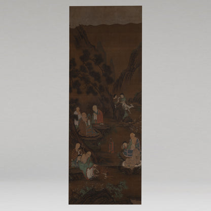 Unknown Artist / Eighteen Arhats (Set of Four Hanging Scrolls) [Q0475]